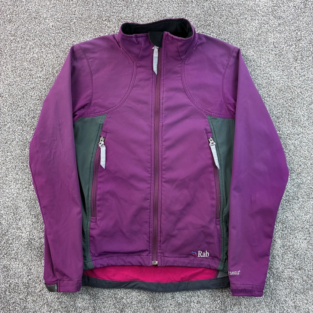 Rab Baltoro Lite Jacket Women's Medium Purple Hiking Polartec Power Shield